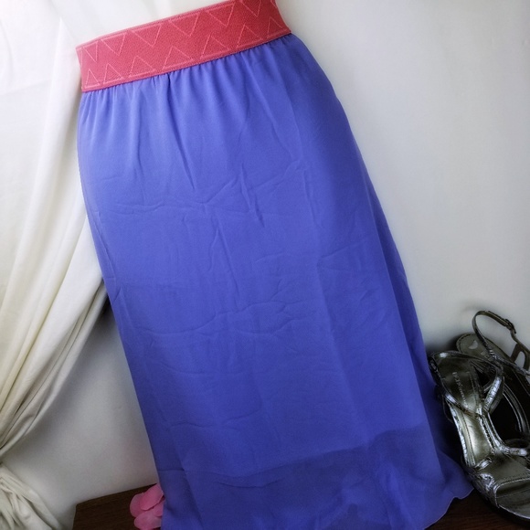 NWT!! LULAROE (Lola)  Peri winkle Large A106 - Picture 5 of 8